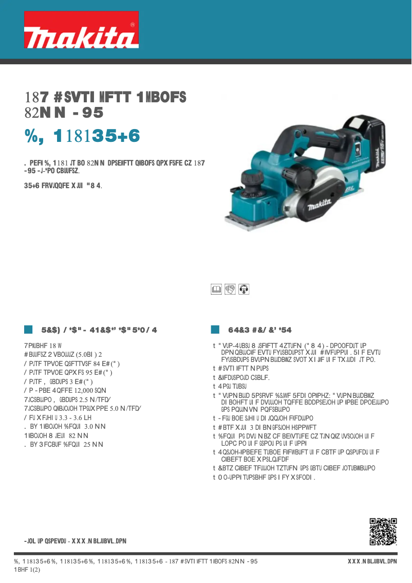 Image de la première page du manuel de l'appareil DKP181RTJU