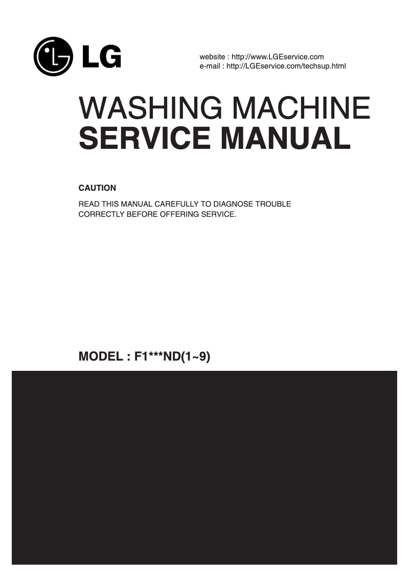 Page 1 of the manual User Manual LG F-1020TDR