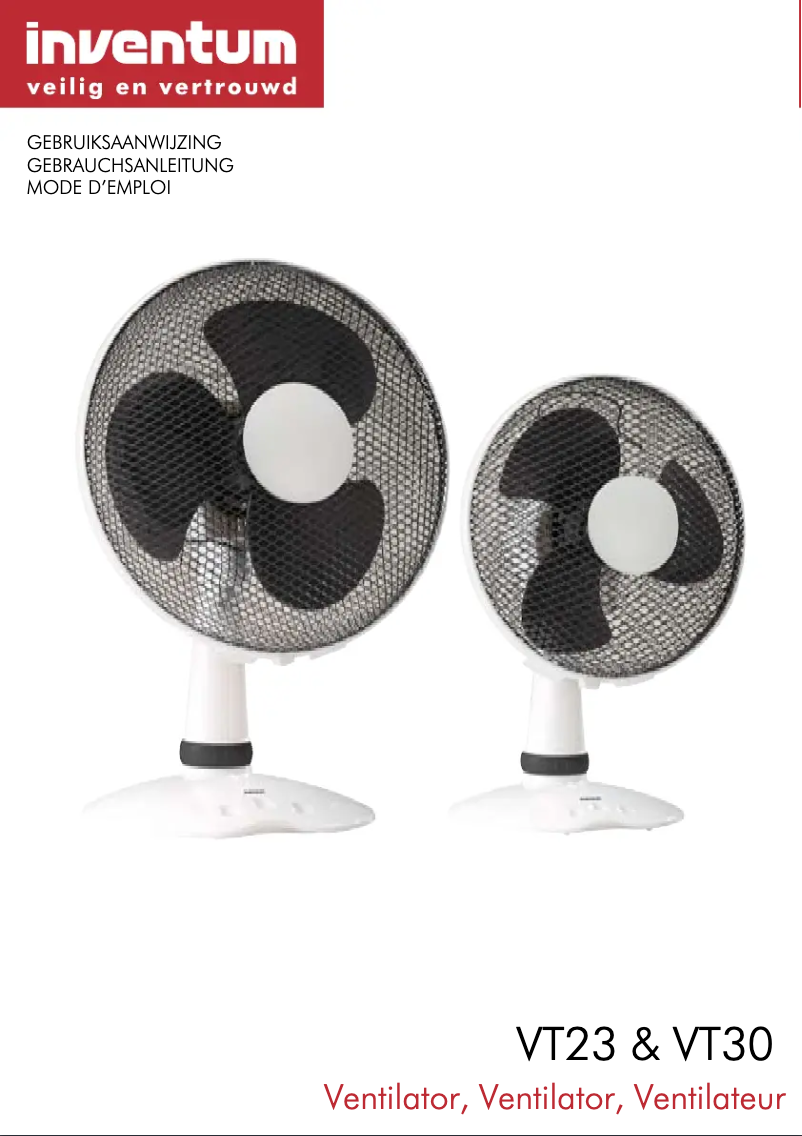 Page 1 de la notice Manuel utilisateur Inventum VT23