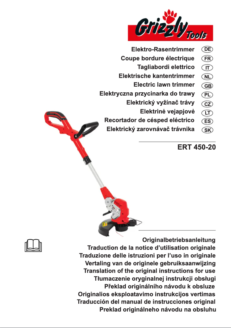 Page n°1 - Manuel utilisateur Grizzly ERT 450-20