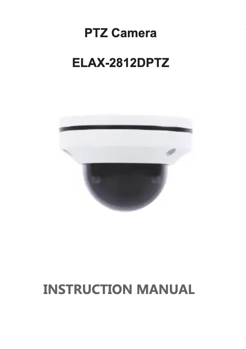 Page 1 de la notice Manuel utilisateur Monacor ELAX-2812DPTZ