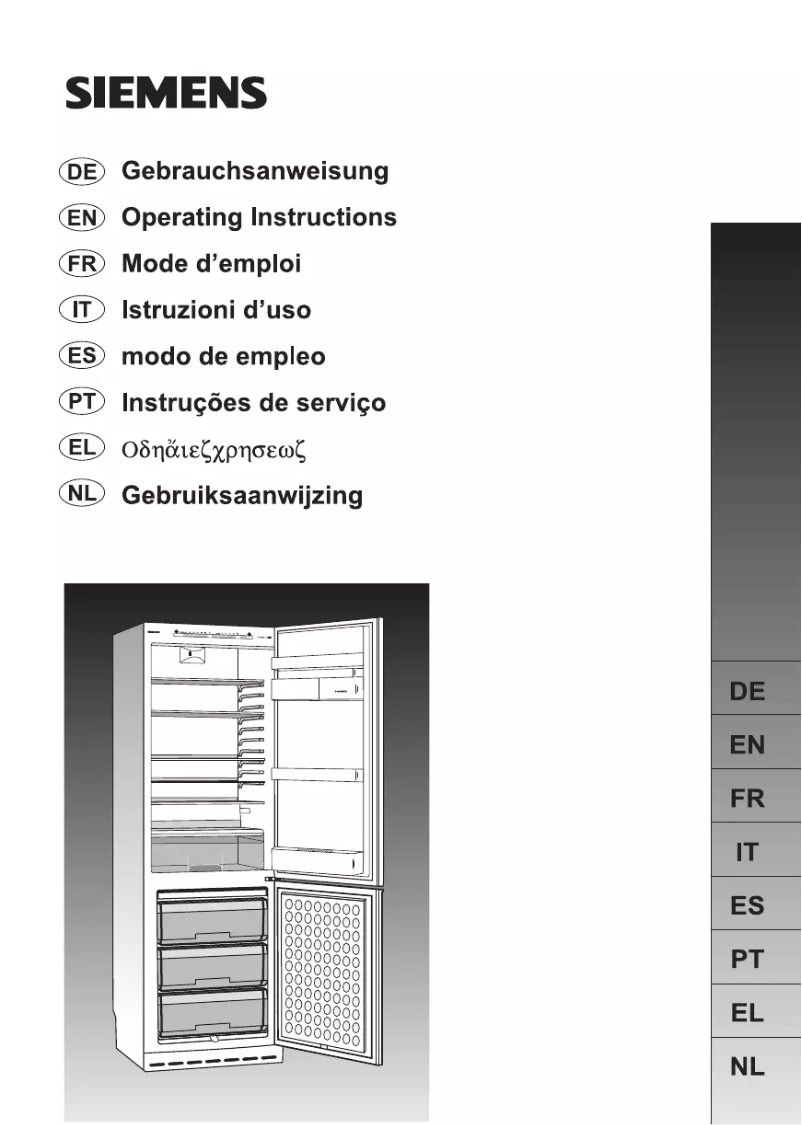 Page n°1 - Manuel utilisateur Siemens KG36SX70