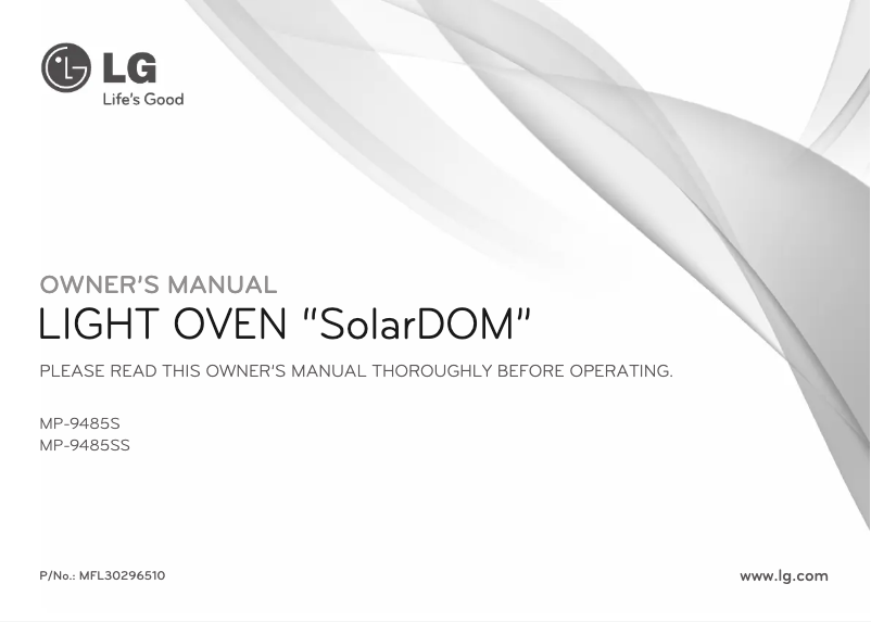 Página 1 del manual Manual de usuario LG SolarDOM MP-9485SS