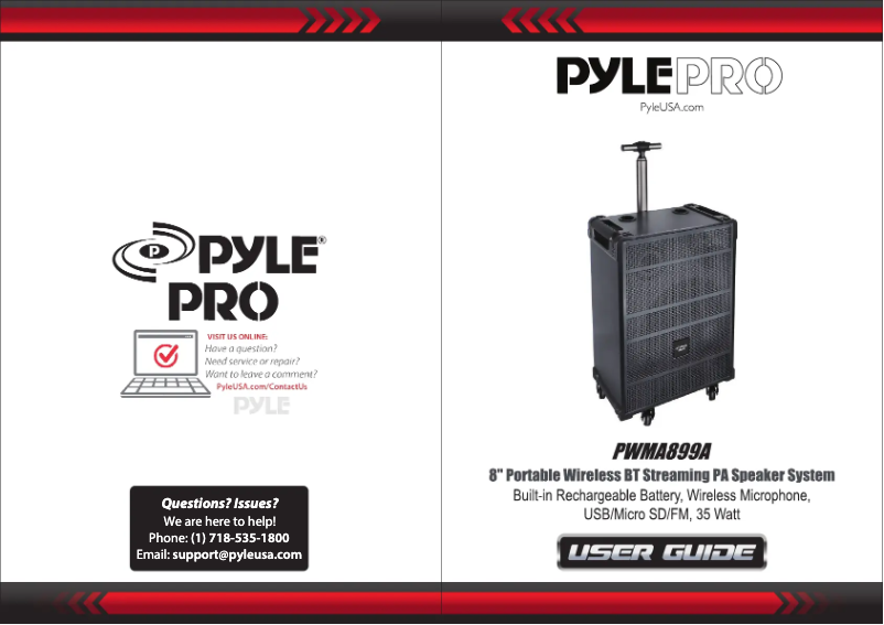 Page n°1 - Manuel utilisateur Pyle PWMA899A