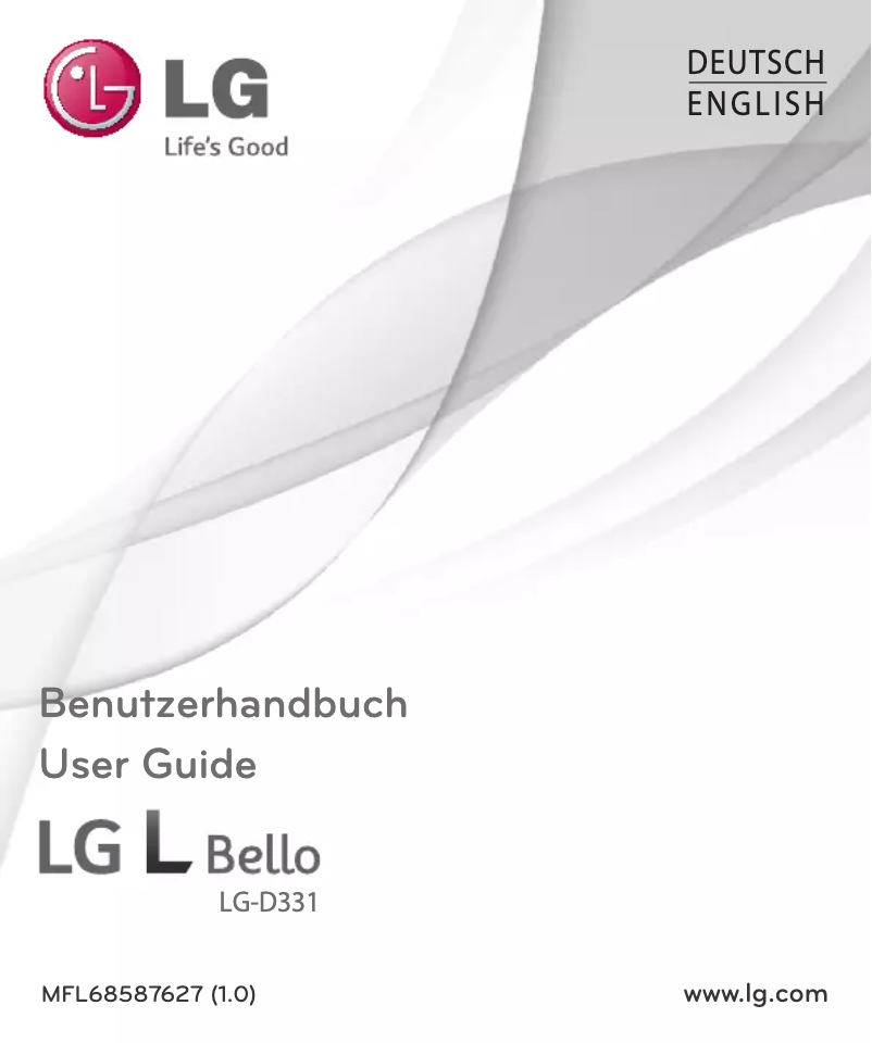 Image de la première page du manuel de l'appareil D331 L Bello