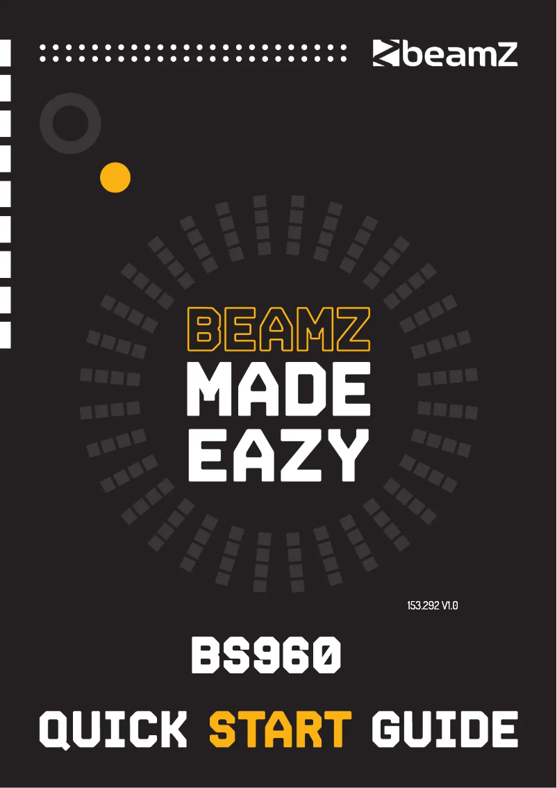 Image de la première page du manuel de l'appareil BS960