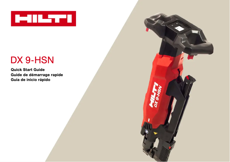 Page n°1 - Instructions / montage Hilti X-HSN 24