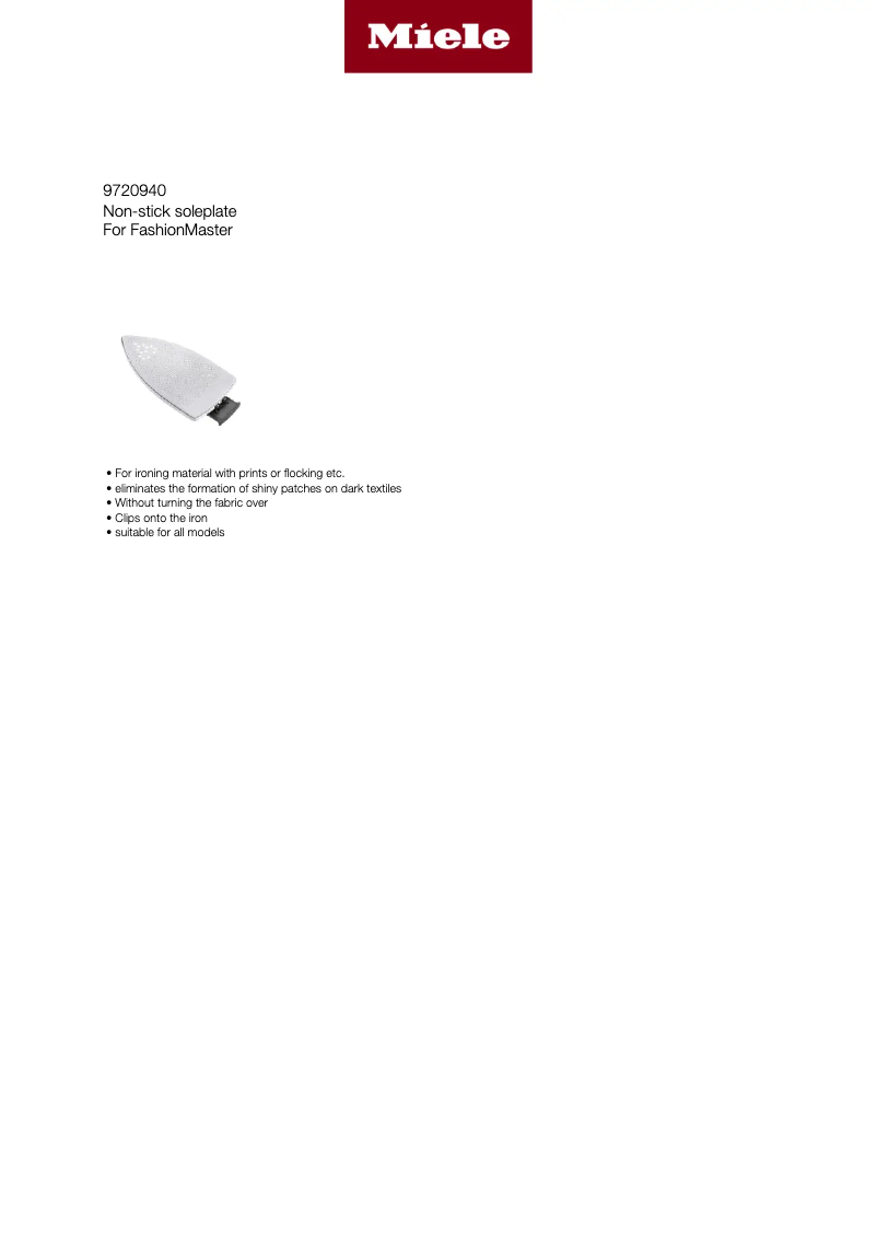 Imagen de la primera página del manual del dispositivo Non-stick base