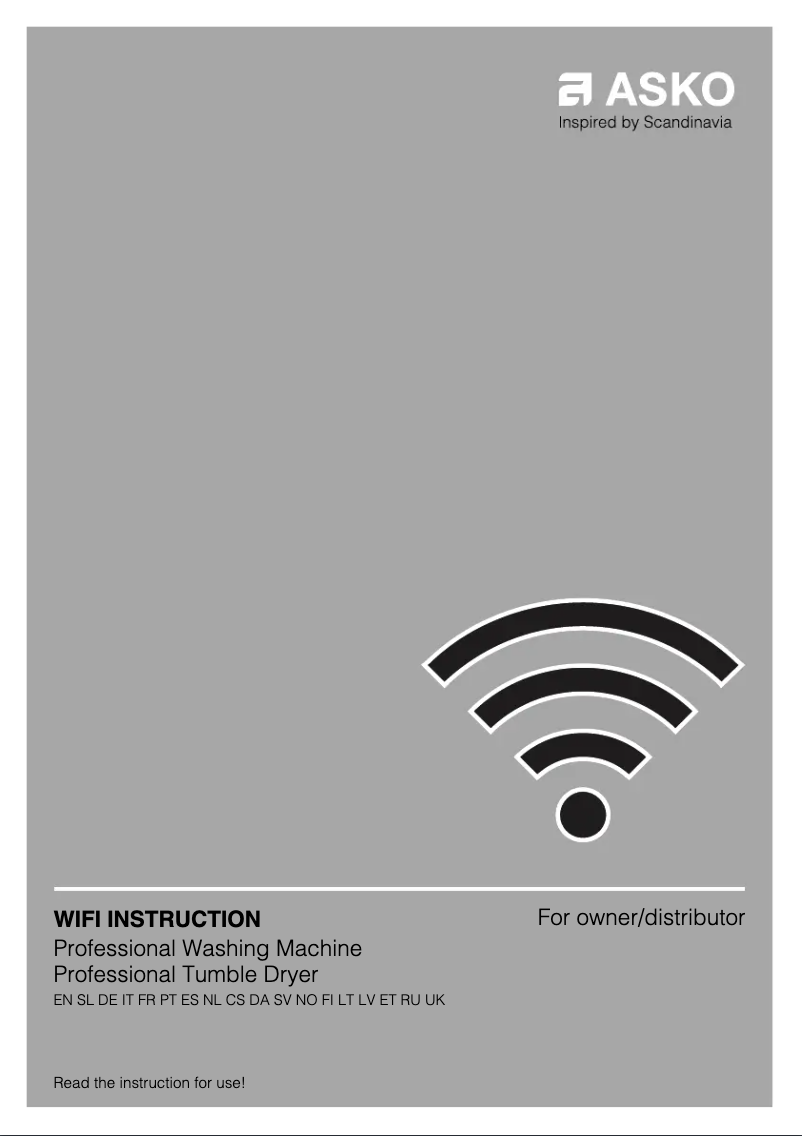 Image de la première page du manuel de l'appareil WMC8947VI.S