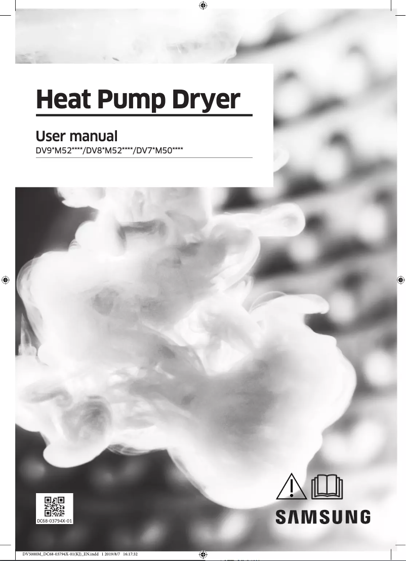 Page 1 de la notice Manuel utilisateur Samsung DV7SM5020KW
