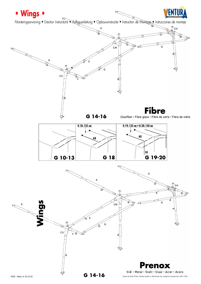 Page 1 de la notice Manuel utilisateur Ventura Wings