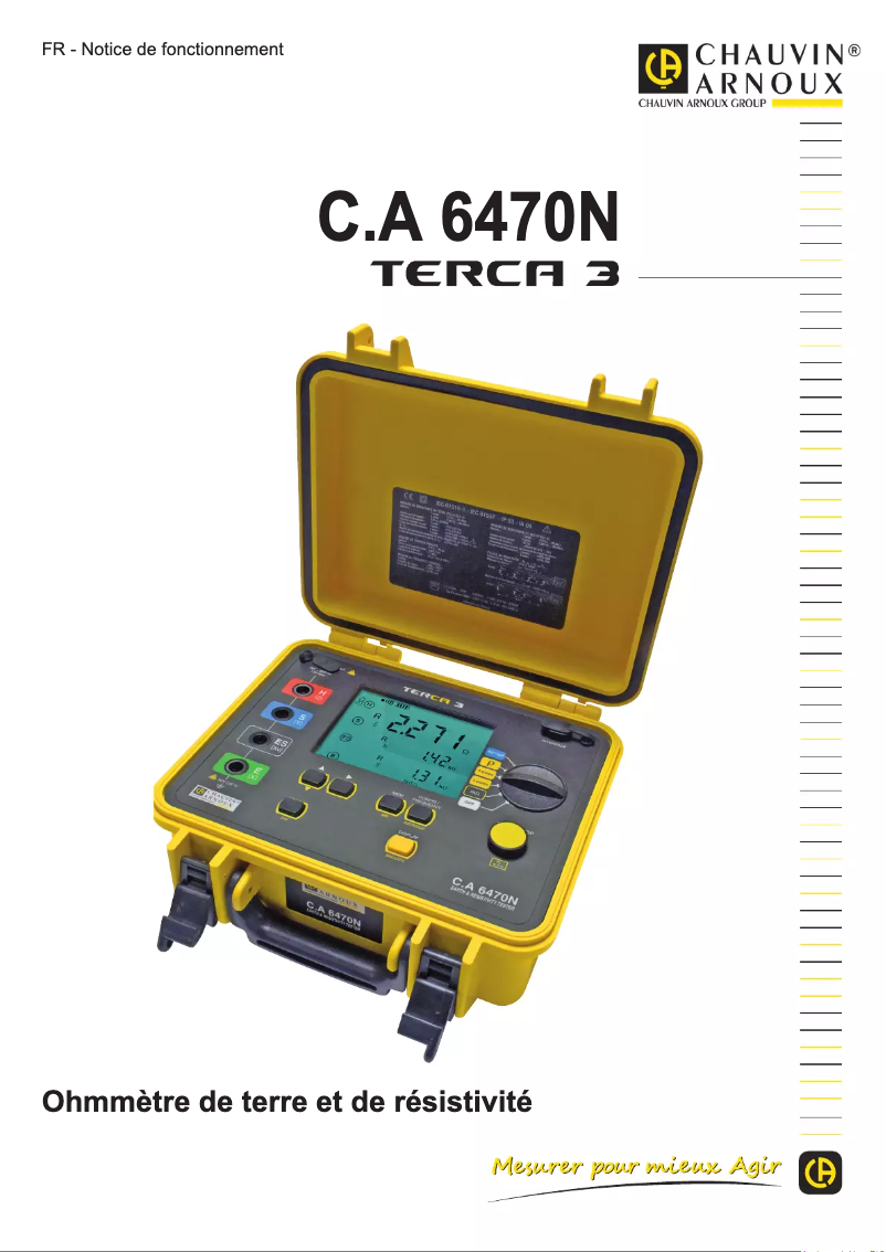 First page image of the manual for Terca 3 C.A 6470N