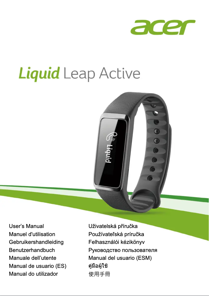 Page 1 de la notice Manuel utilisateur Acer Liquid Leap Active