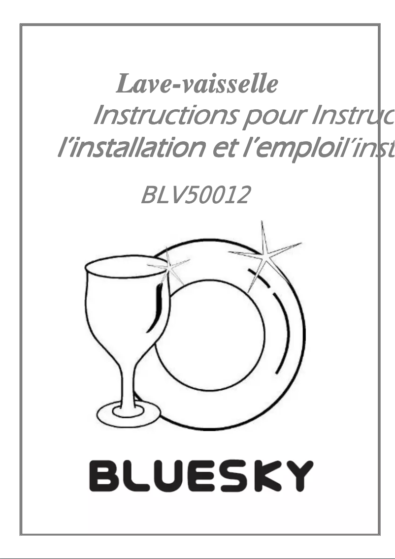 Page 1 de la notice Manuel utilisateur Bluesky BLV 50012