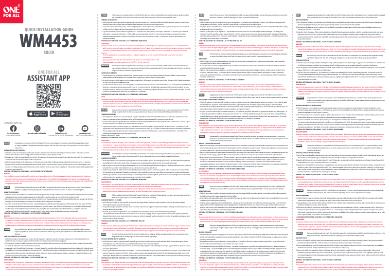 Image de la première page du manuel de l'appareil WM 4453