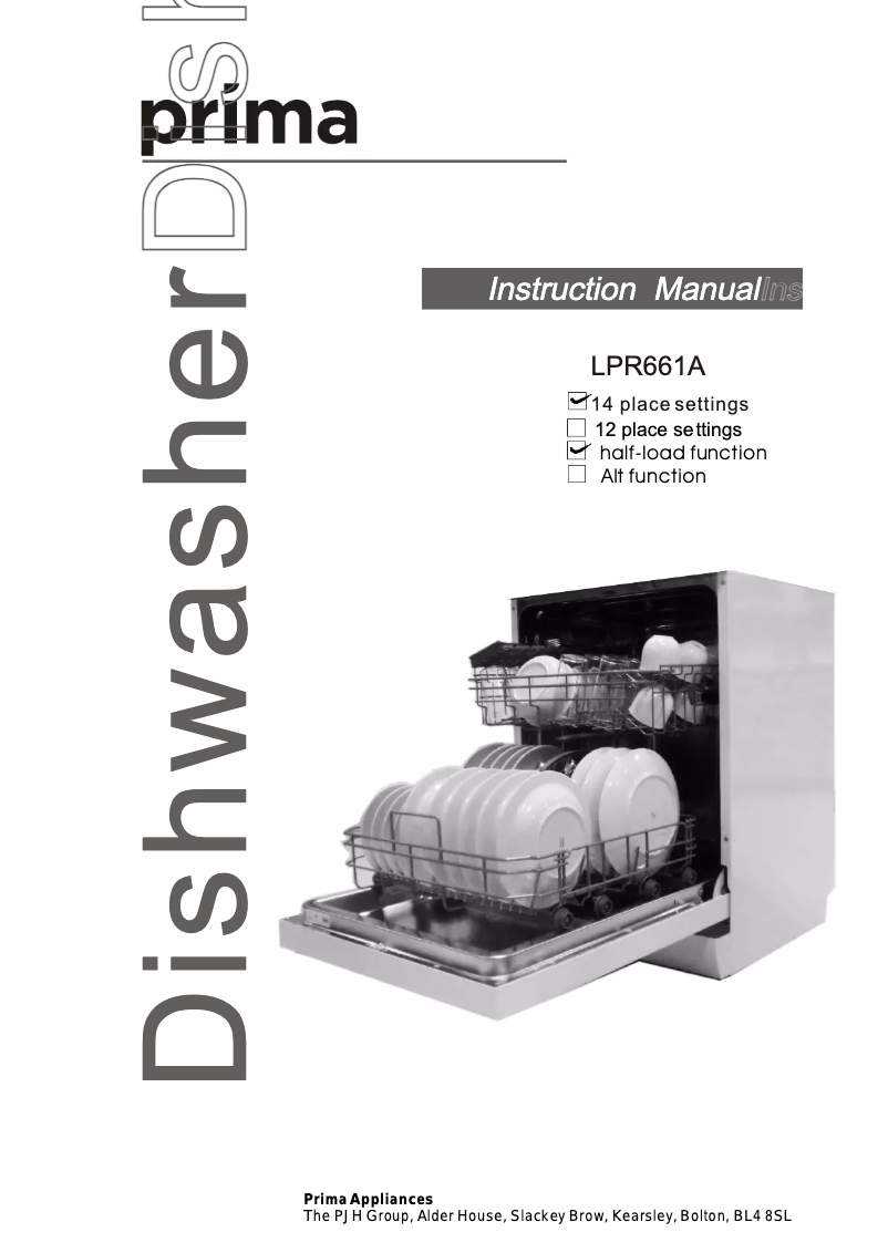 Page 1 de la notice Manuel utilisateur Prima LPR661A