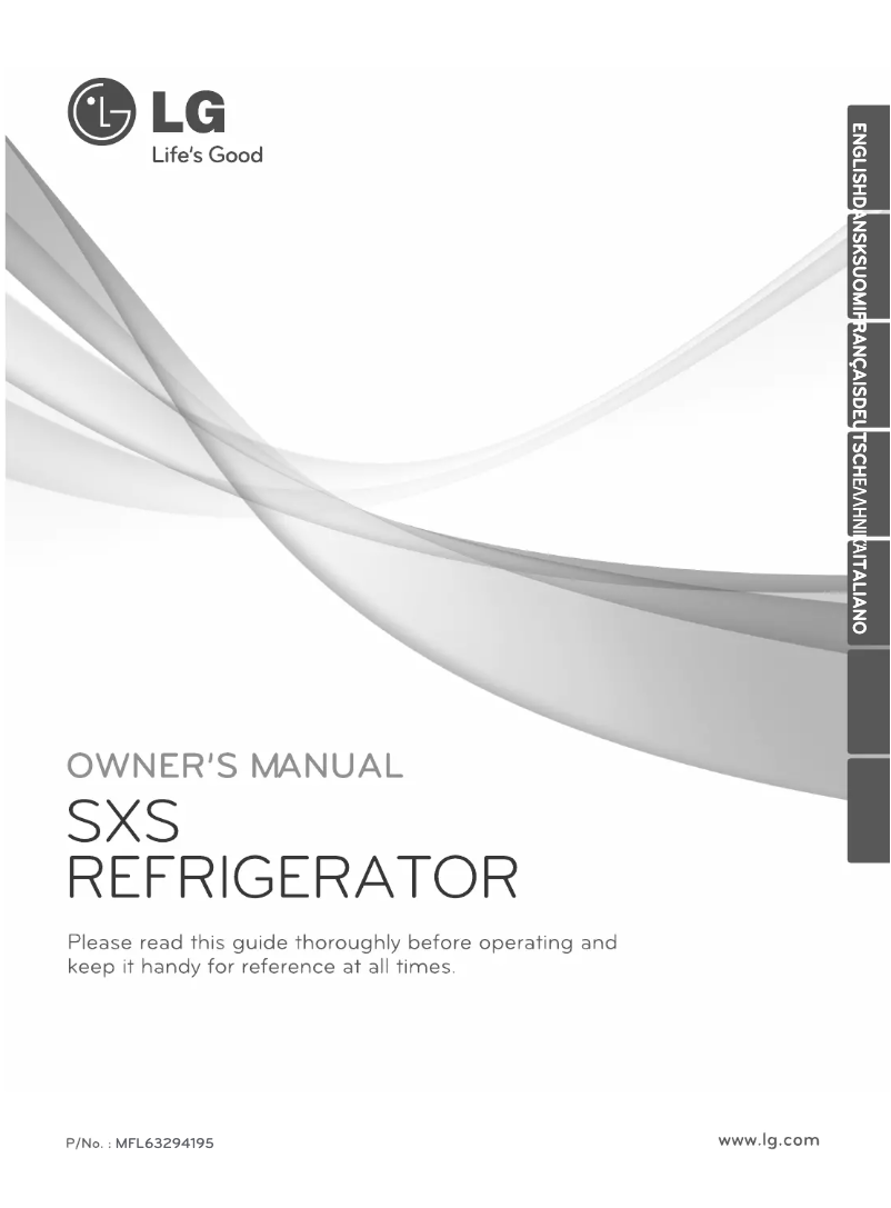 Page n°1 - Manuel utilisateur LG GS9167AVPZ