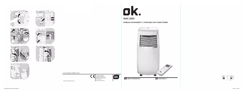 Page n°1 - Manuel utilisateur OK OAC 2221