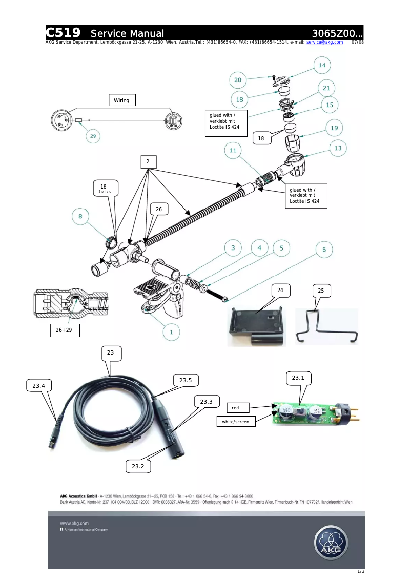 Image de la première page du manuel de l'appareil C519M