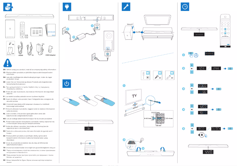 Page n°1 - Guide de démarrage rapide Philips B8