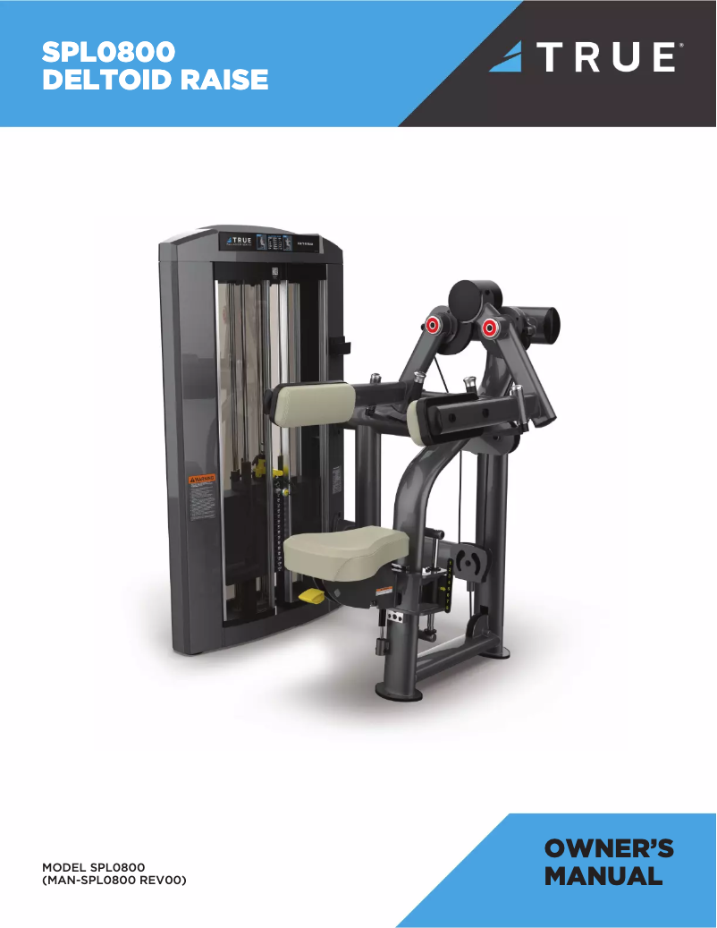 Page 1 de la notice Manuel utilisateur True SPL0800