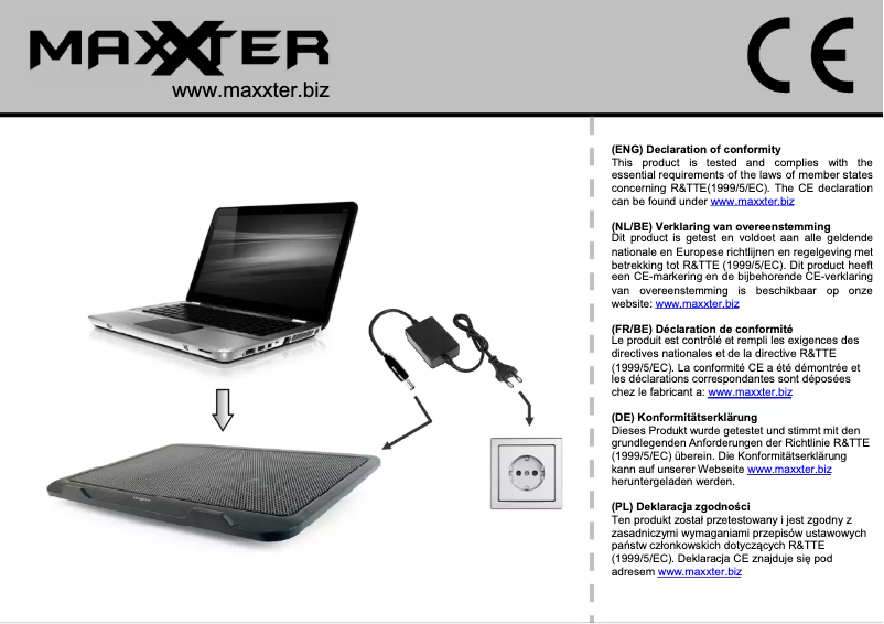 Page 1 de la notice Manuel utilisateur Maxxter ACT-NS151F