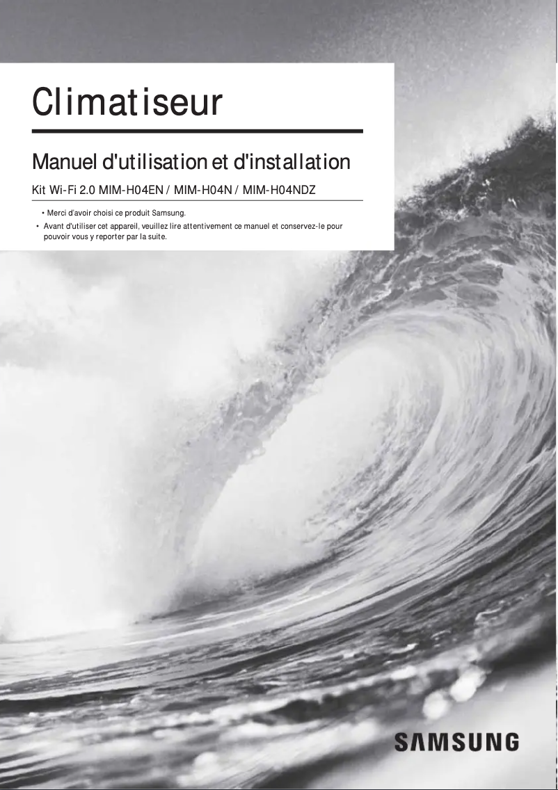 Image de la première page du manuel de l'appareil MIM-H04N