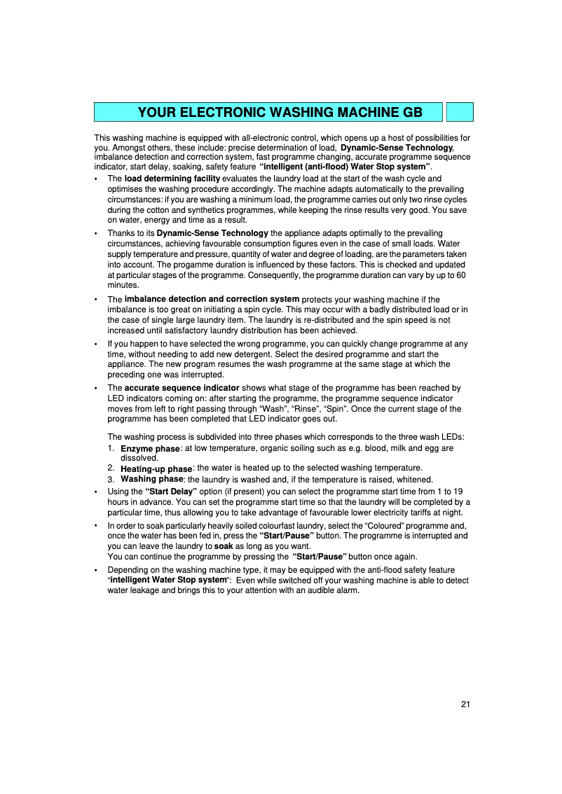 Page 1 de la notice Manuel utilisateur Bauknecht WA 7741