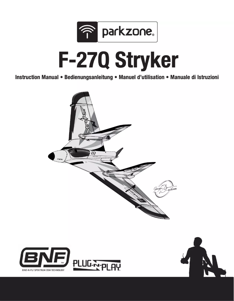 Page n°1 - Manuel utilisateur ParkZone F-27Q Stryker