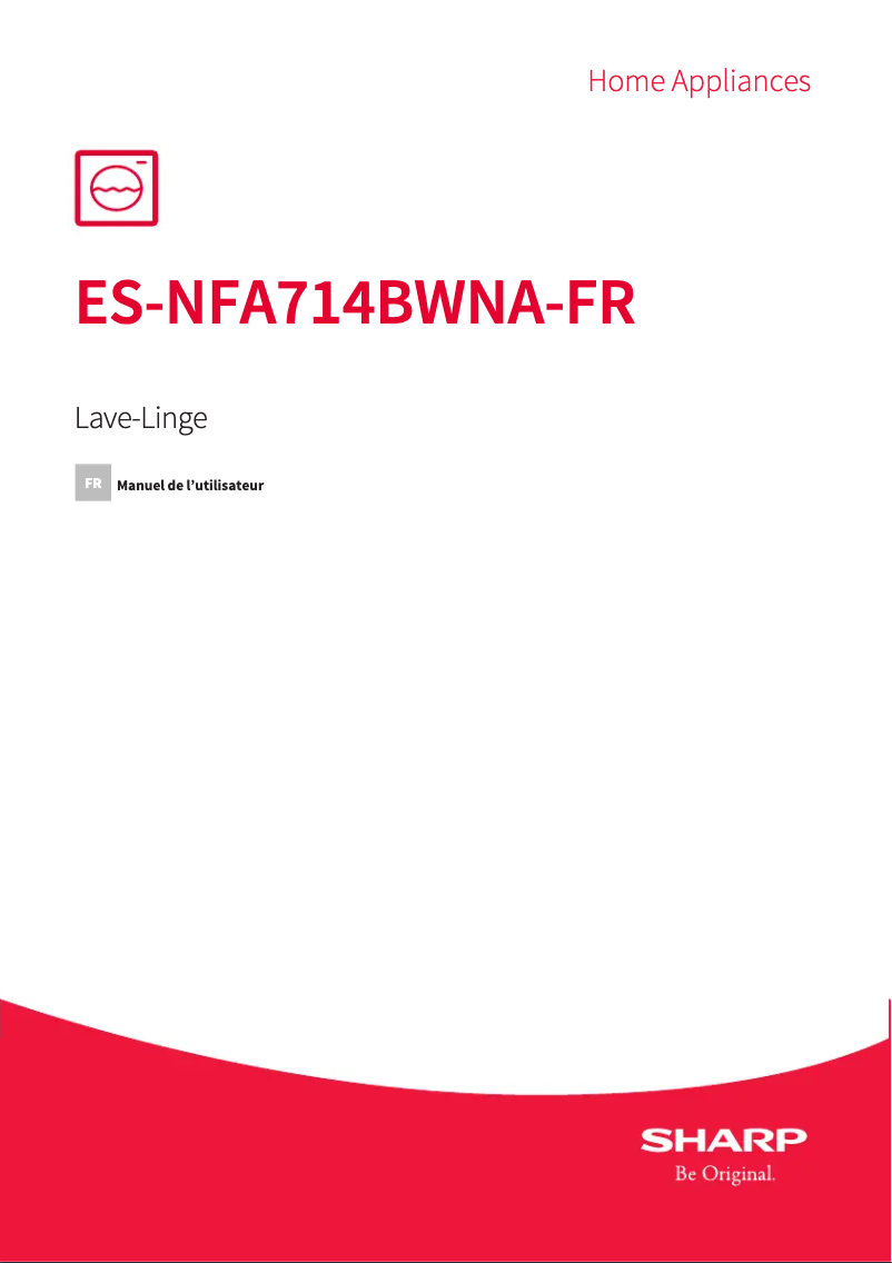 Page n°1 - Manuel utilisateur Sharp ES-NFA714BWNA-FR
