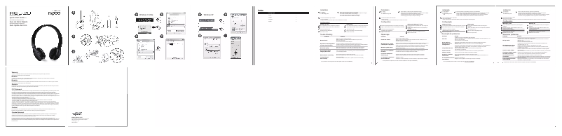 Page 1 de la notice Manuel utilisateur Rapoo H8020