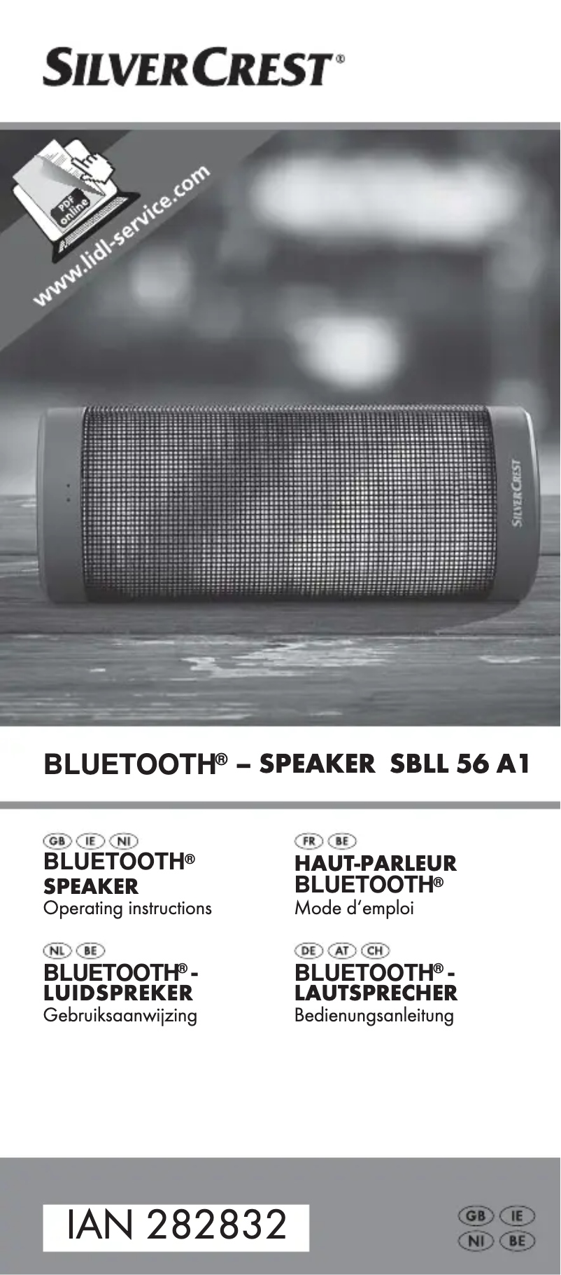 Image de la première page du manuel de l'appareil SBLL 56 A1