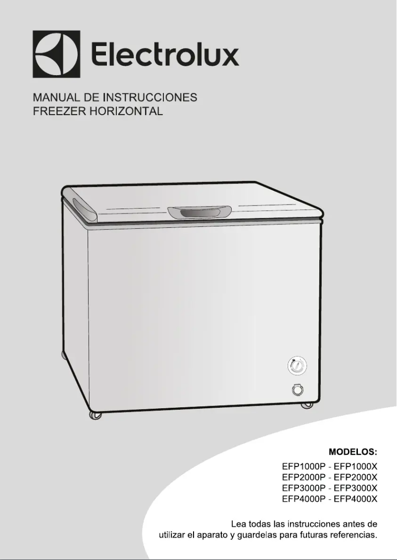 Page n°1 - Manuel utilisateur Electrolux EFP4000P