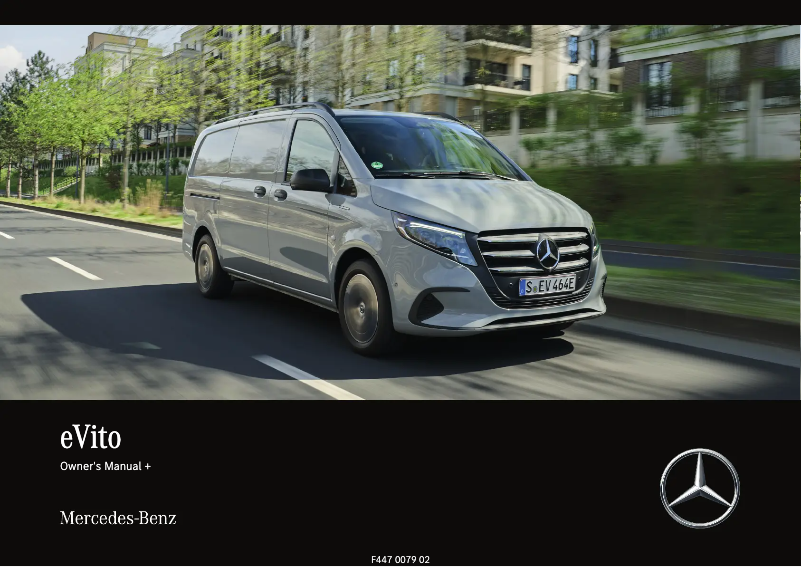 Page 1 de la notice Manuel utilisateur Mercedes-Benz eVito (2024)