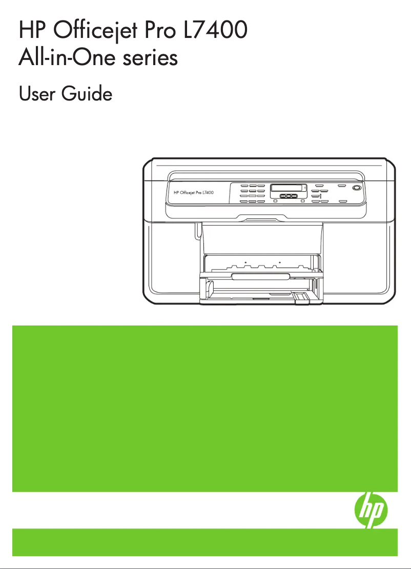 Página 1 del manual Manual de usuario HP Officejet Pro L7480