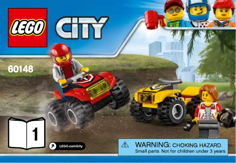 Page 1 de la notice Consignes visuelles Lego City 60148