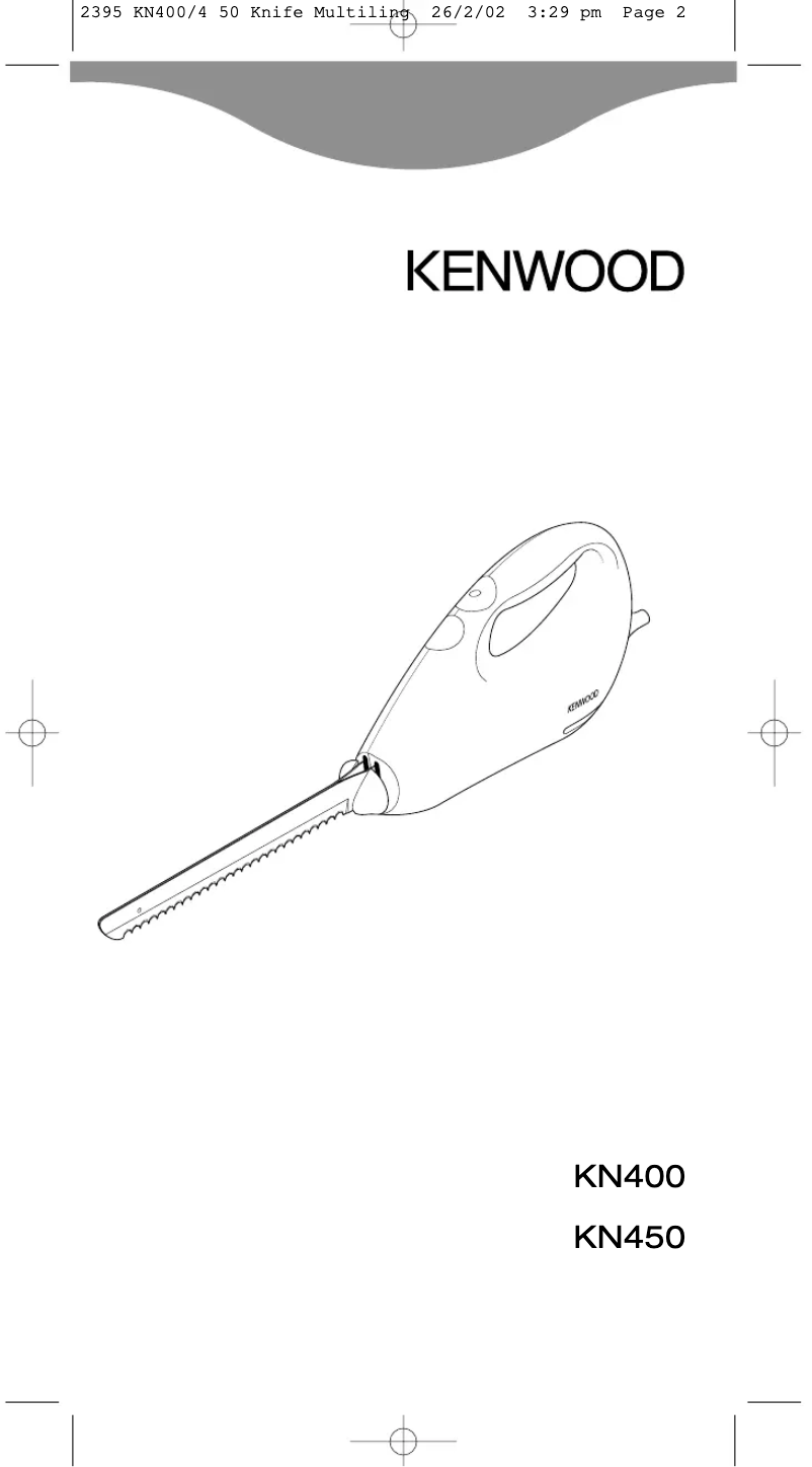 Page n°1 - Manuel utilisateur Kenwood KN400