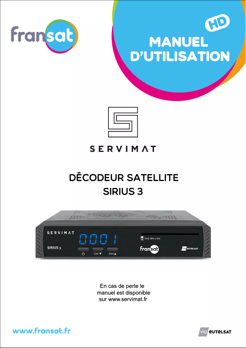 Imagen de la primera página del manual del dispositivo SIRIUS 3