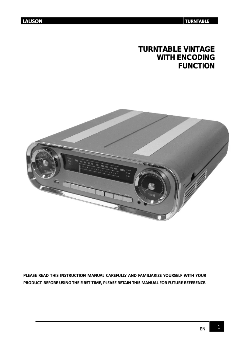 Image de la première page du manuel de l'appareil 01TT17