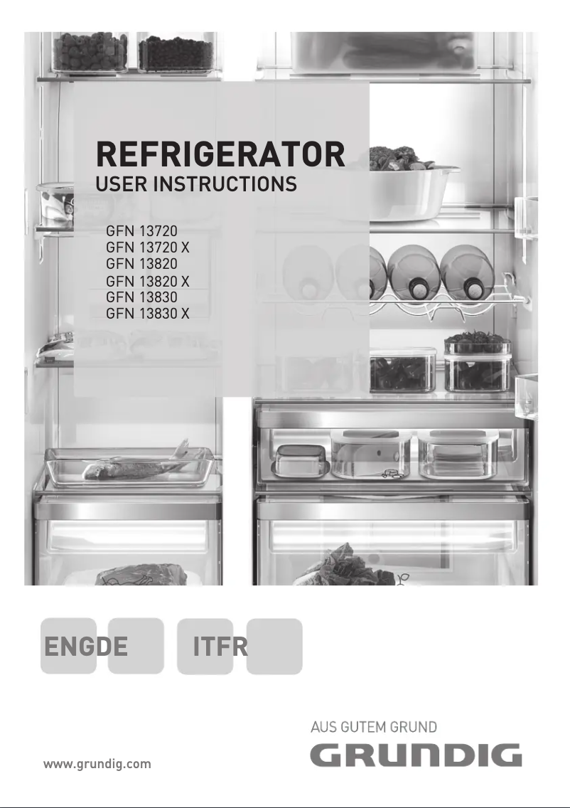 Page n°1 - Manuel utilisateur Grundig GFN 13830