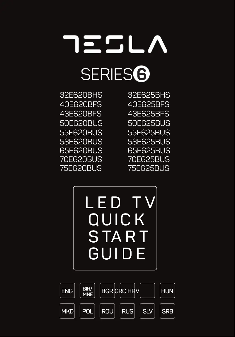 Page 1 de la notice Manuel utilisateur Tesla 55E625BUS