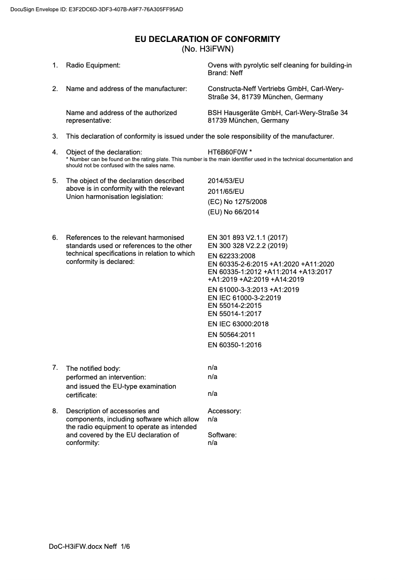 Page 1 de la notice Mode d'emploi Neff B27CS22G0