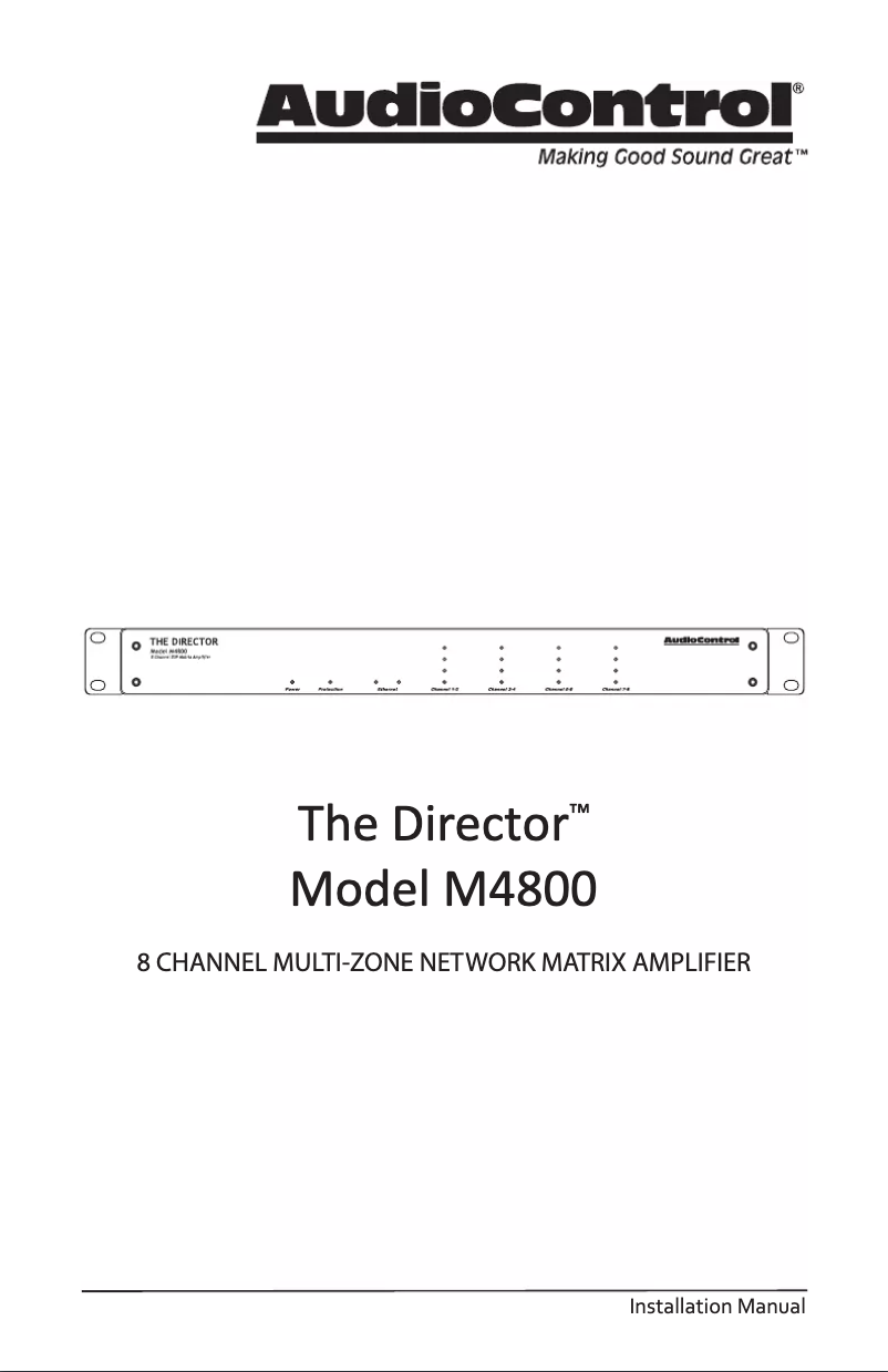 Imagen de la primera página del manual del dispositivo The Director Model M4800