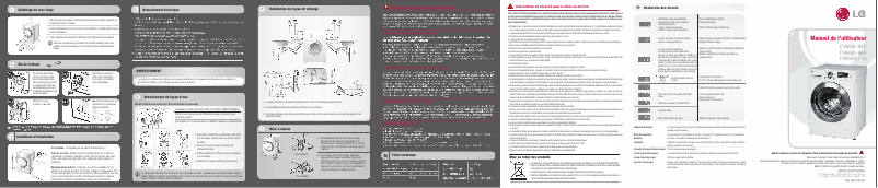 Page 1 de la notice Manuel utilisateur LG F12930FD