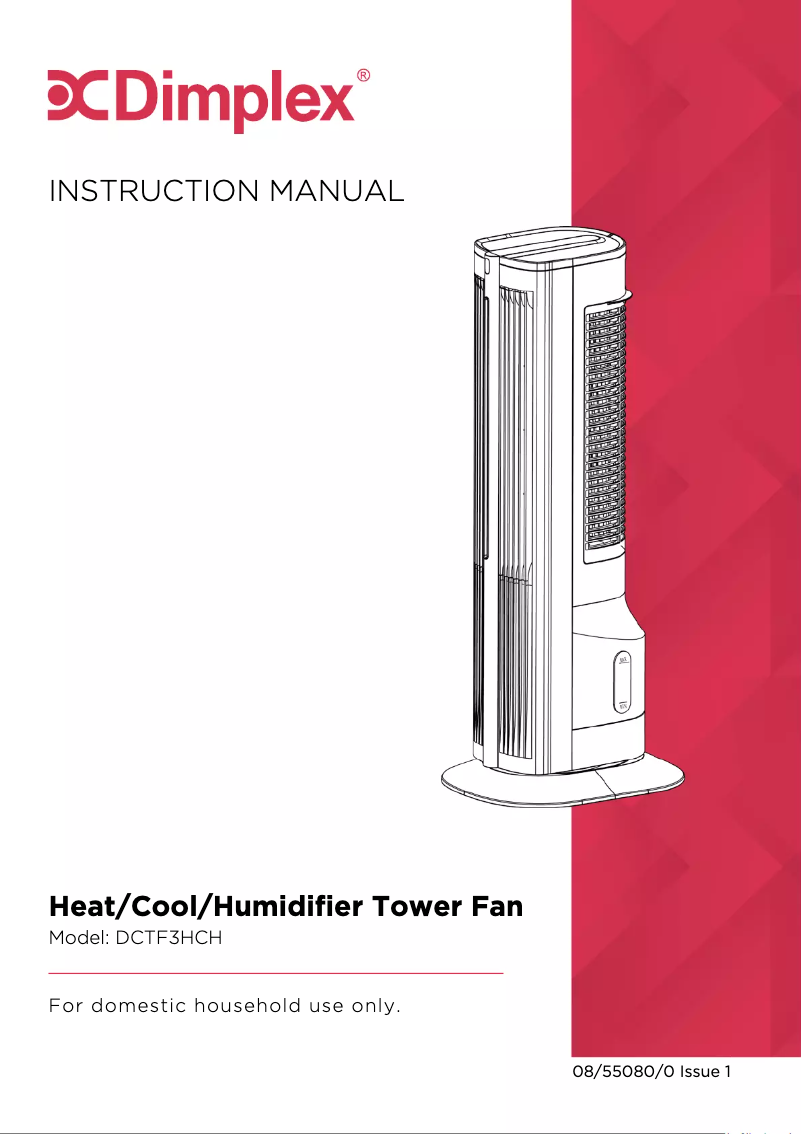 Page n°1 - Manuel utilisateur Dimplex DCTF3HCH