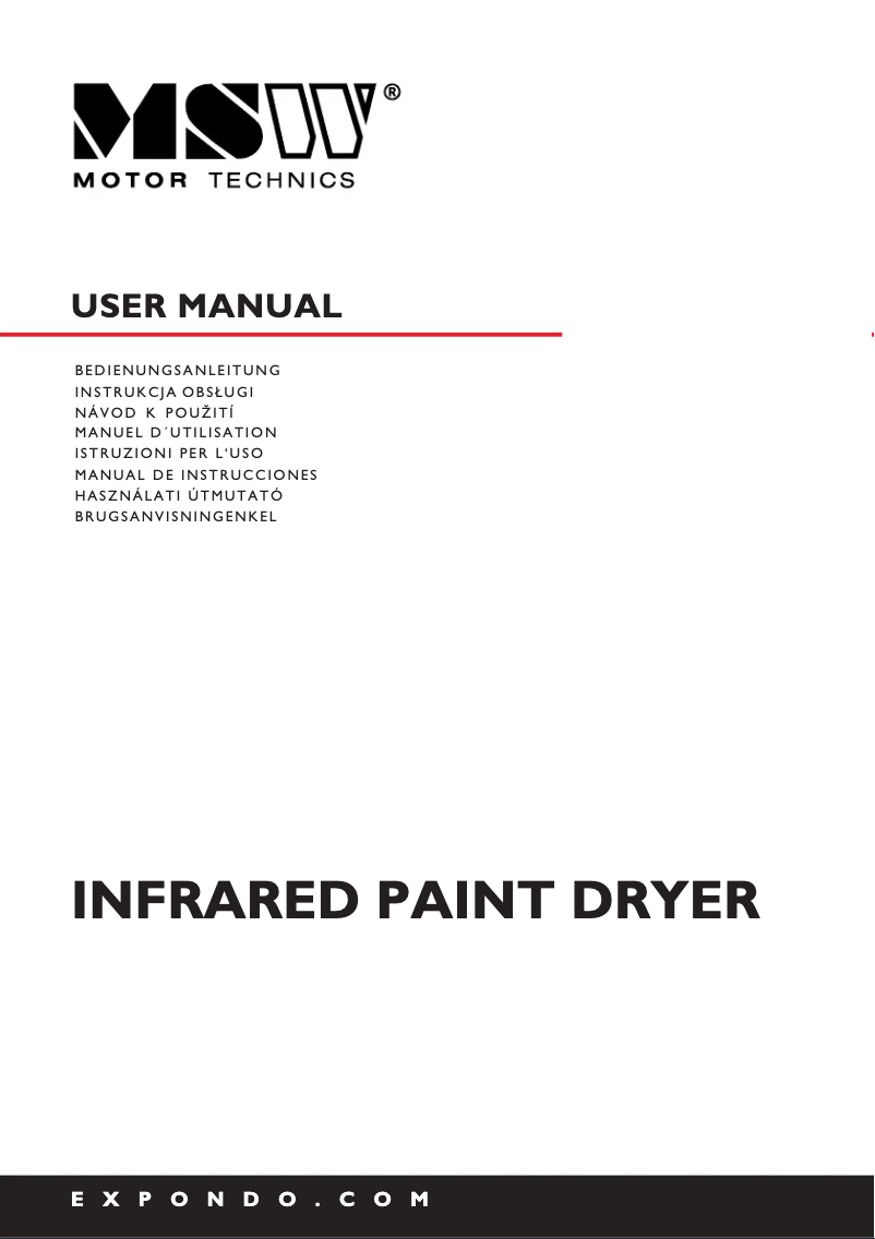 Image de la première page du manuel de l'appareil MSW-IPD-4000-4WM-220