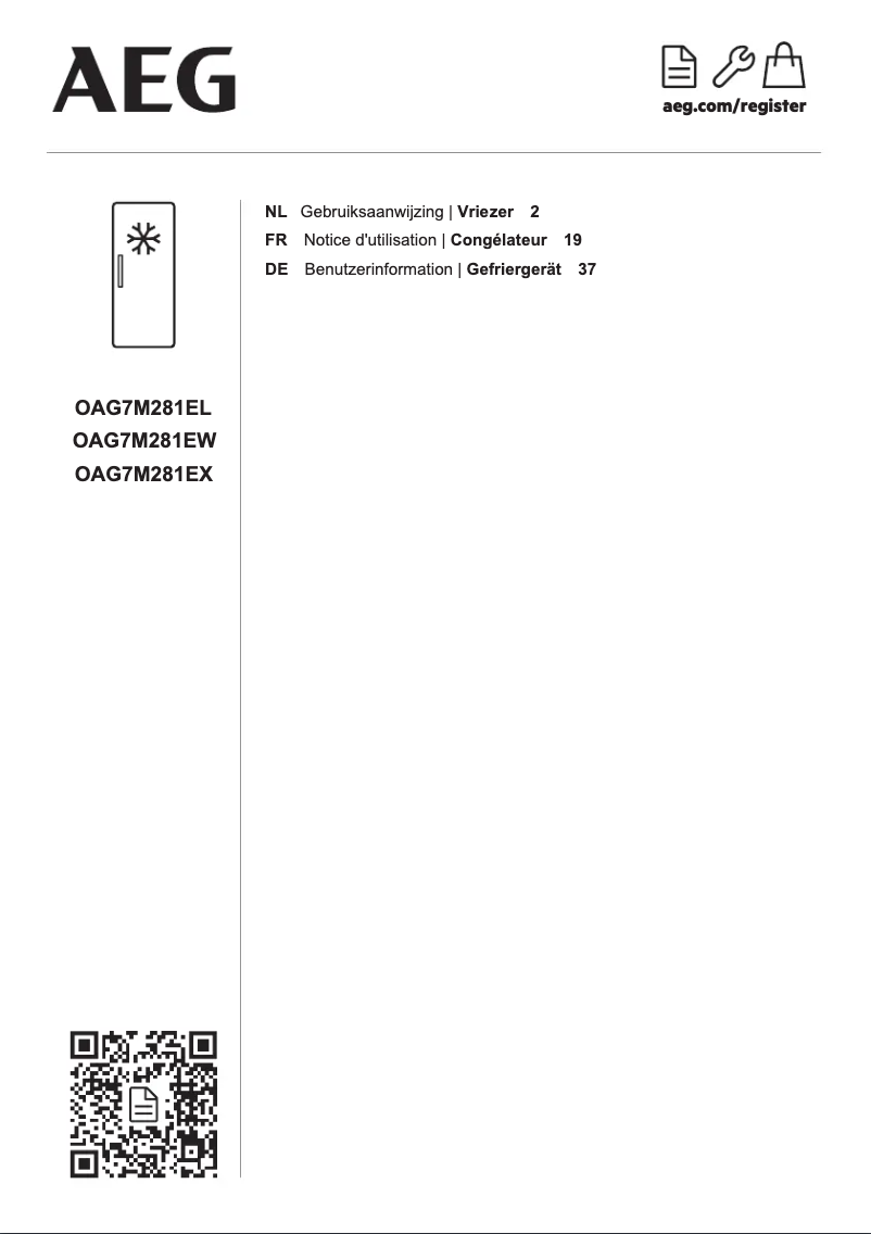 Page n°1 - Manuel utilisateur AEG OAG7M281EX