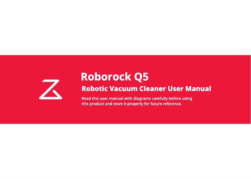 Page n°1 - Manuel utilisateur Roborock Q5 Pro