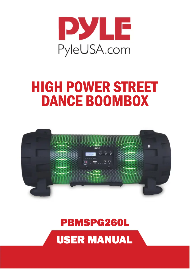 Image de la première page du manuel de l'appareil PBMSPG260L