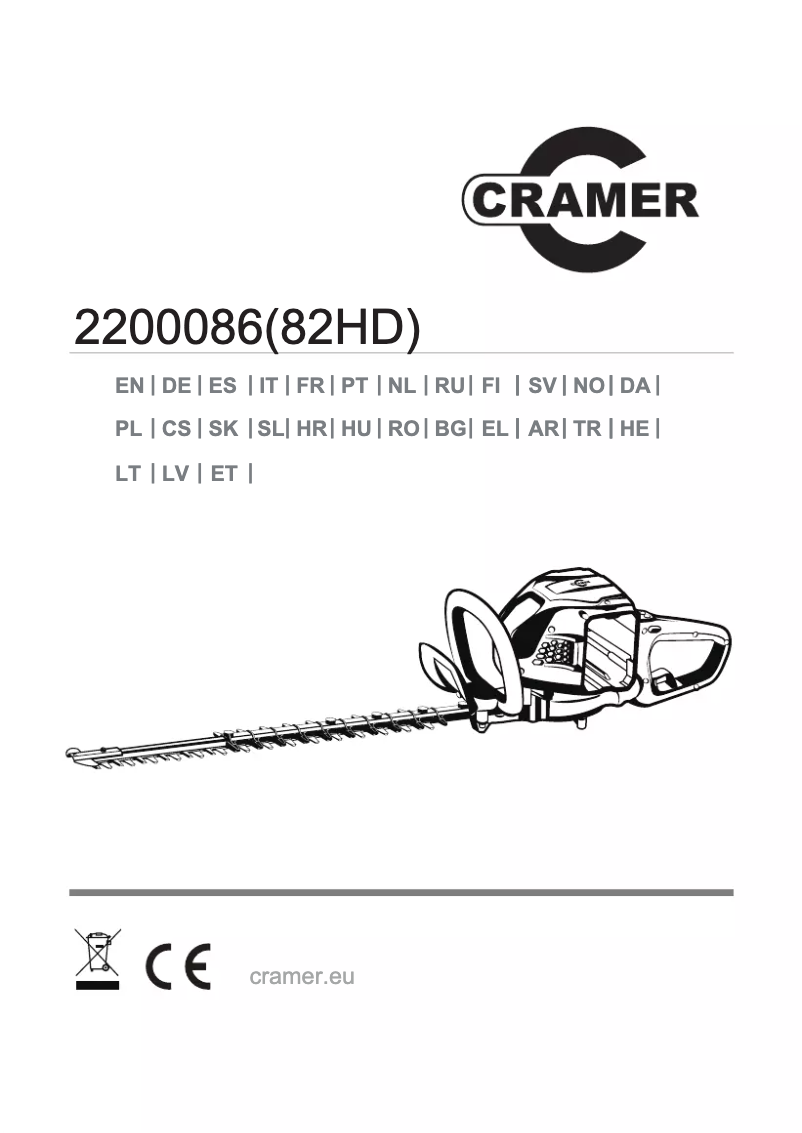 Page 1 de la notice Manuel utilisateur Cramer 82HD